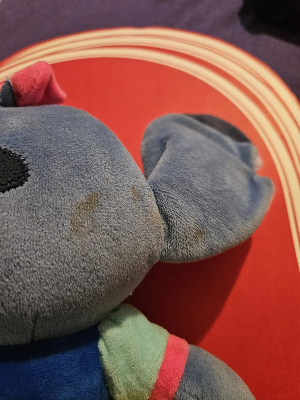 Blue and Yellow Plush Stitch-Inspired Stuffed Toy by